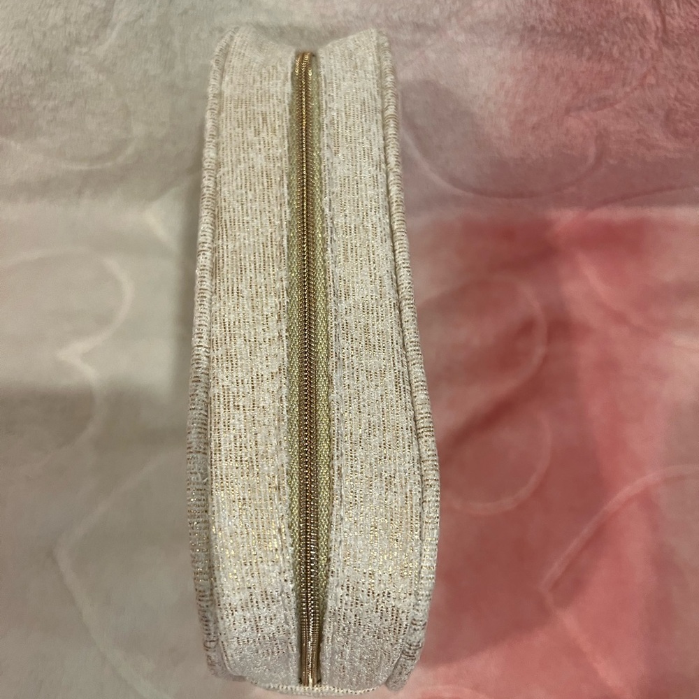 NEW! Luxury Makeup Bag — Gorgeous in cream and gold. - Picture 6 of 13
